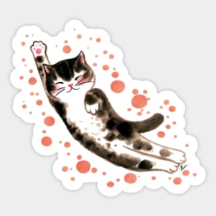 Super tabby cat Sticker